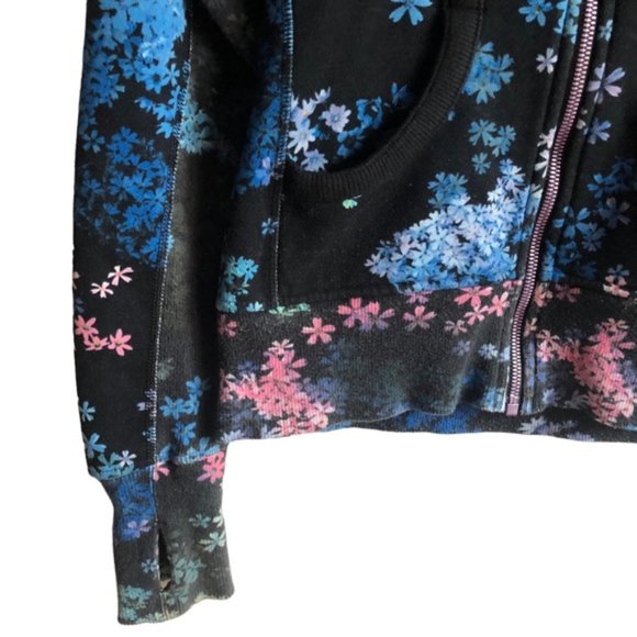 Lululemon Scuba Hoodie *Stretch US 4 Petal Pop Multi / Fresh Teal Lined - Picture 12 of 16